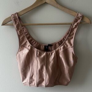 Urban Outfitters Out from Under Sleek Satin Crop Top